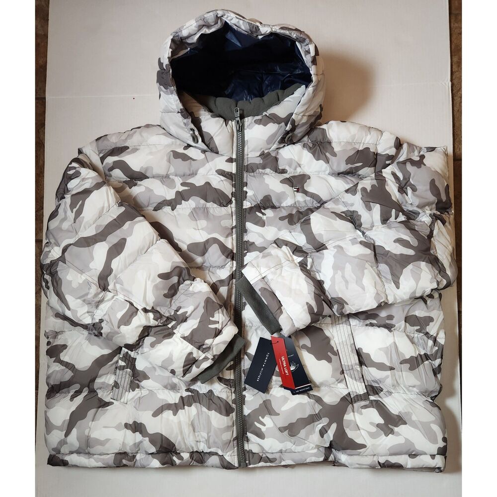 Tommy Hilfiger Puffer Jacket 5XL White Camo